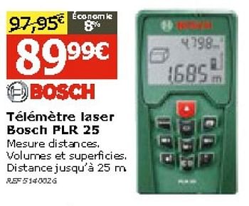 Promotions Telemetre laser bosch plr 25 - Bosch - Valide de 17/12/2014 à 31/12/2014 chez BricoPlanit