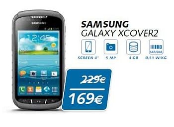 Promotions Samsung galaxy xcover2 - Samsung - Valide de 03/01/2015 à 31/01/2015 chez Base
