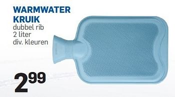 Huismerk Action Warmwater kruik rib 2 liter - Promotie bij