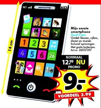 Promoties Mijn eerste smartphone - Huismerk - Bart Smit - Geldig van 03/01/2015 tot 31/01/2015 bij Bart Smit