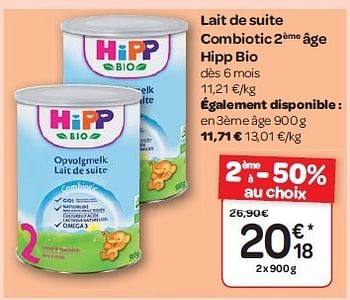 Promo Hipp Biologique Lait Combiotic Croissance 3 chez Carrefour