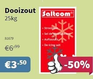 Promoties Dooizout - Saltcom - Geldig van 15/01/2015 tot 28/01/2015 bij Cevo Market