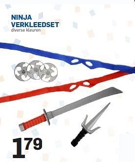 Promoties Ninja verkleedset - Huismerk - Action - Geldig van 28/01/2015 tot 17/02/2015 bij Action