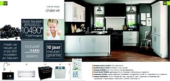 Promoties Collectie design chalet wit - Huismerk - Eggo - Geldig van 02/02/2015 tot 31/12/2015 bij Eggo
