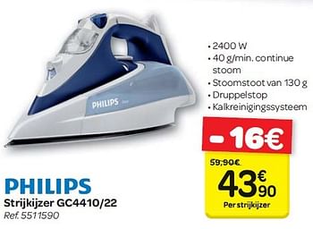 Ruimteschip verraden betreden Philips Philips strijkijzer gc4410-22 - Promotie bij Carrefour