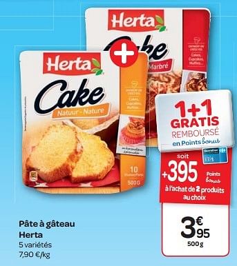 Herta Pate A Gateau Herta En Promotion Chez Carrefour