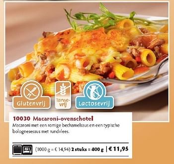 Promoties Macaroni-ovenschotel - Huismerk - Bofrost - Geldig van 01/10/2014 tot 31/03/2015 bij Bofrost