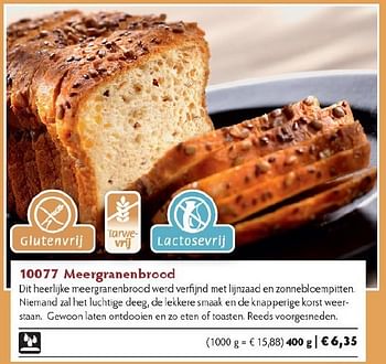 Promoties Meergranenbrood - Huismerk - Bofrost - Geldig van 01/10/2014 tot 31/03/2015 bij Bofrost