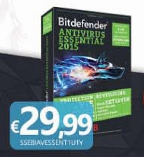 Promoties Bitdefender antivirus essential 2015 - Bitdefender - Geldig van 01/02/2015 tot 30/03/2015 bij Compudeals