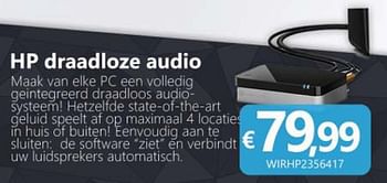 Promoties Hp draadloze audio - HP - Geldig van 01/02/2015 tot 30/03/2015 bij Compudeals