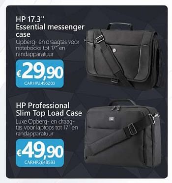 Promoties Hp essential messenger case - HP - Geldig van 01/02/2015 tot 30/03/2015 bij Compudeals