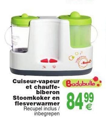 Promotion Cora Cuiseur Vapeur Et Chauffe Biberon Stoomkoker En Flesverwarmer Badabulle Bebe Et Grossesse Valide Jusqua 4 Promobutler