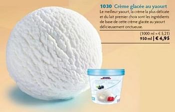 Promotions Crème glacée au yaourt - Produit maison - Bofrost - Valide de 01/10/2014 à 31/03/2015 chez Bofrost
