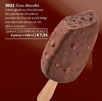 Promotions Croc chocolat - Produit maison - Bofrost - Valide de 01/10/2014 à 31/03/2015 chez Bofrost