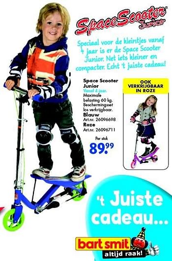 Promoties Space scooter junior - Huismerk - Bart Smit - Geldig van 14/02/2015 tot 01/03/2015 bij Bart Smit