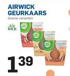 Promoties Airwick geurkaars - Airwick - Geldig van 18/02/2015 tot 24/02/2015 bij Action