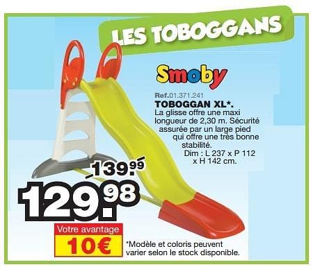 toboggan smoby xl maxi toys