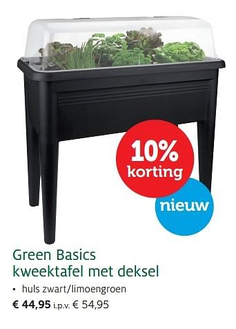 Promoties Green basics kweektafel met deksel - Huismerk - Aveve - Geldig van 24/02/2015 tot 08/03/2015 bij Aveve