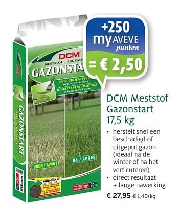 Promoties Dcm meststof gazonstart - DCM - Geldig van 24/02/2015 tot 08/03/2015 bij Aveve