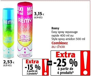 REMY Style spray amidon