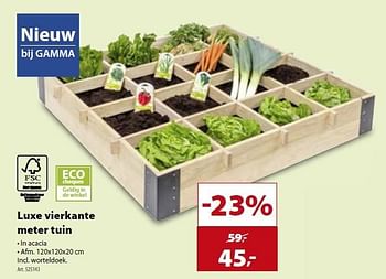 De layout Herziening emotioneel Huismerk - Gamma Luxe vierkante meter tuin - Promotie bij Gamma