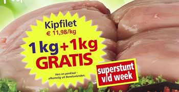 Promoties Kipfilet - Huismerk - Vleesmeesters - Geldig van 04/03/2015 tot 10/03/2015 bij Vleesmeesters
