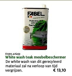 Promoties White wash teak meubelbeschermer - Fabel - Geldig van 18/03/2015 tot 30/06/2015 bij Aveve