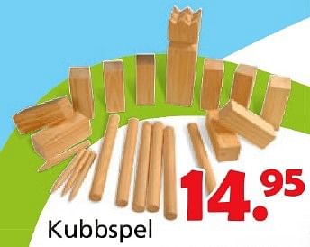 Promoties Kubbspel - Huismerk - Unikamp - Geldig van 16/03/2015 tot 19/04/2015 bij Unikamp