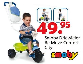 Promoties Smoby driewieler be move confort city - Smoby - Geldig van 16/03/2015 tot 19/04/2015 bij Unikamp