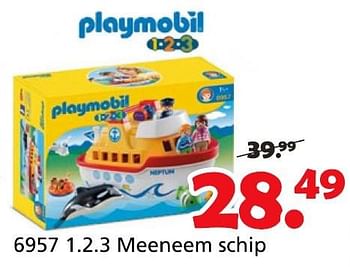 Promotions 1.2.3. meeneem schip - Playmobil - Valide de 16/03/2015 à 19/04/2015 chez Unikamp