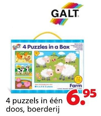 Promotions 4 puzzels in één doos, boerderij - Galt - Valide de 16/03/2015 à 19/04/2015 chez Unikamp