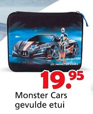 Promoties Monster cars gevulde etui - Monster - Geldig van 16/03/2015 tot 19/04/2015 bij Unikamp