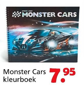 Promoties Monster cars kleurboek - Monster - Geldig van 16/03/2015 tot 19/04/2015 bij Unikamp