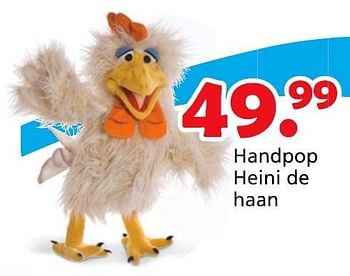 Promotions Handpop heini de haan - Living Puppets - Valide de 16/03/2015 à 19/04/2015 chez Unikamp