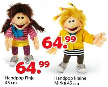 Promoties Handpop finja - Living Puppets - Geldig van 16/03/2015 tot 19/04/2015 bij Unikamp
