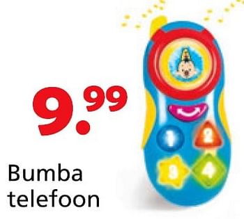 Promoties Bumba telefoon - Studio 100 - Geldig van 16/03/2015 tot 19/04/2015 bij Unikamp