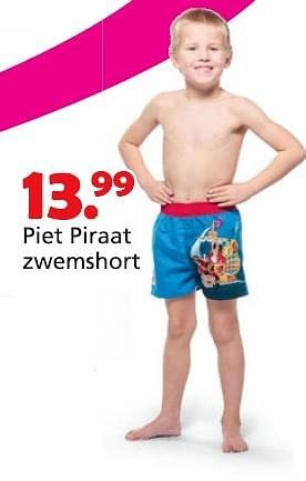 Promoties Piet piraat zwemshort - Studio 100 - Geldig van 16/03/2015 tot 19/04/2015 bij Unikamp