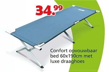 Promoties Confort opvouwbaar bed met luxe draaghoes - Huismerk - Unikamp - Geldig van 16/03/2015 tot 19/04/2015 bij Unikamp
