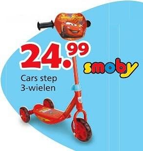 Promoties Cars step 3-wielen - Smoby - Geldig van 16/03/2015 tot 19/04/2015 bij Unikamp