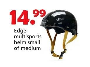 Promoties Edge multisports helm small of medium - Edge - Geldig van 16/03/2015 tot 19/04/2015 bij Unikamp