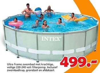 Promoties Ultra frame zwembad met krachtige - Intex - Geldig van 16/03/2015 tot 19/04/2015 bij Unikamp