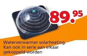 Promotions Waterverwarmer solarheating - Intex - Valide de 16/03/2015 à 19/04/2015 chez Unikamp