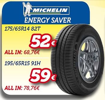 Promoties Energy saver 175/65r14 82t - Michelin - Geldig van 26/03/2015 tot 26/04/2015 bij Auto 5