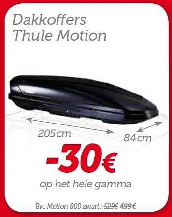 Promoties Dakkoffers thule motion - Thule - Geldig van 26/03/2015 tot 26/04/2015 bij Auto 5