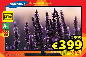 Promoties Samsung téléviseur led - led-televisie ue48h5003 - Samsung - Geldig van 30/03/2015 tot 02/05/2015 bij ElectroStock