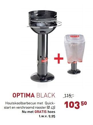 Promoties Optima black - Barbecook - Geldig van 24/03/2015 tot 30/09/2015 bij Unikamp