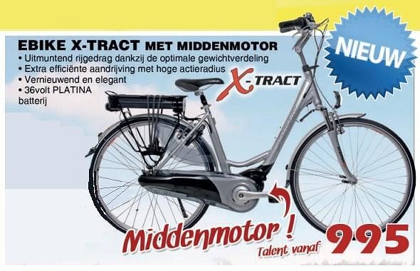 X tract Ebike x tract met middenmotor En promotion chez Itek