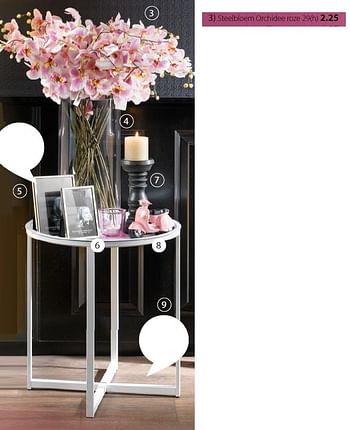 Promotions Steelbloem orchidee roze - Produit maison - Unikamp - Valide de 30/03/2015 à 26/04/2015 chez Unikamp