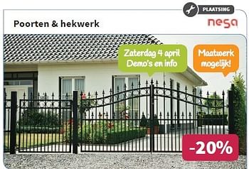 Tante Gelijkenis Betuttelen Huismerk - Cevo Poorten + hekwerk - Promotie bij Cevo Market