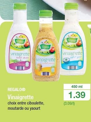 REGALO® Vinaigrette bon marché chez ALDI